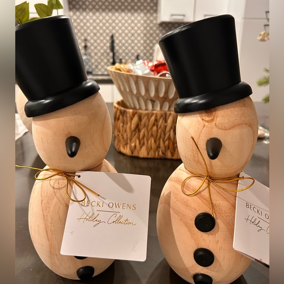 Holiday | Becki Owens Wood Snowman | Poshmark